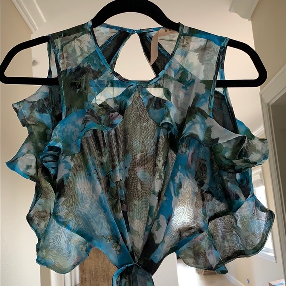 Flowy dress with cutout sides & open back. NWT - Picture 3 of 4